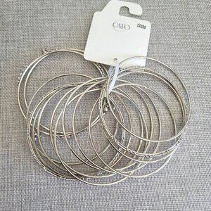 Cato Boho Chic Silver X Large Bundle Bracelet Set